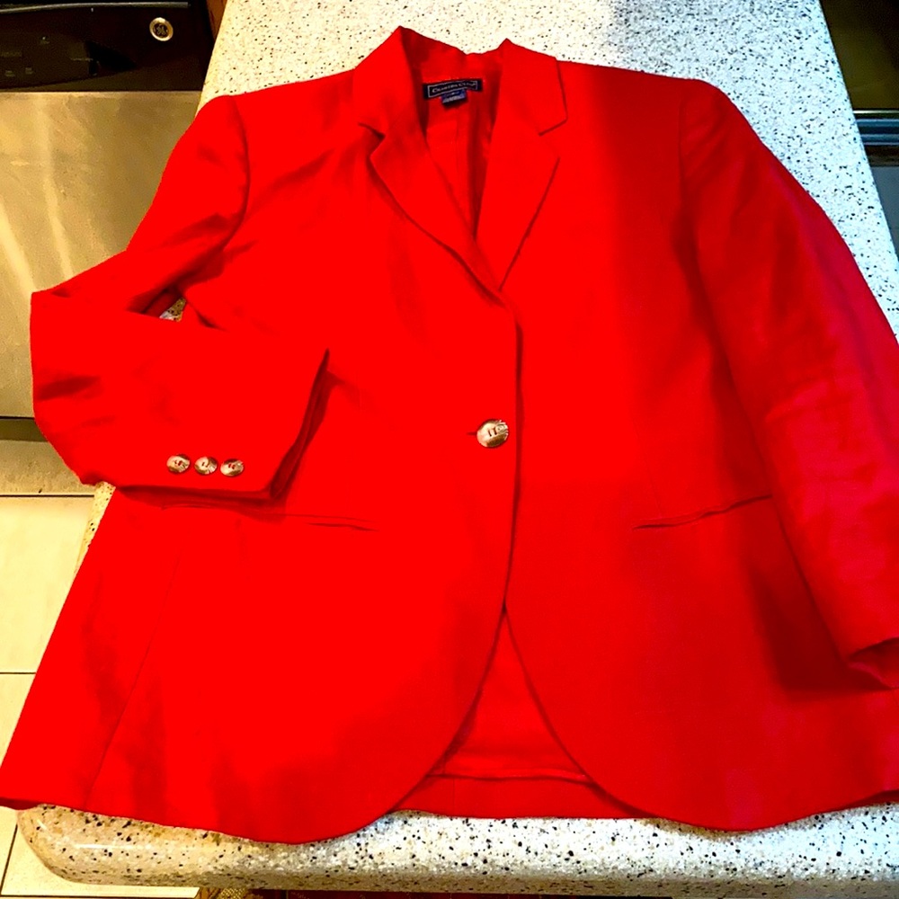 Charter Club Size 6 100% Linen Blazer